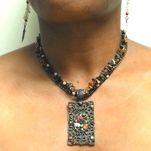 🌟 Bohemian Tiger's Eye necklace